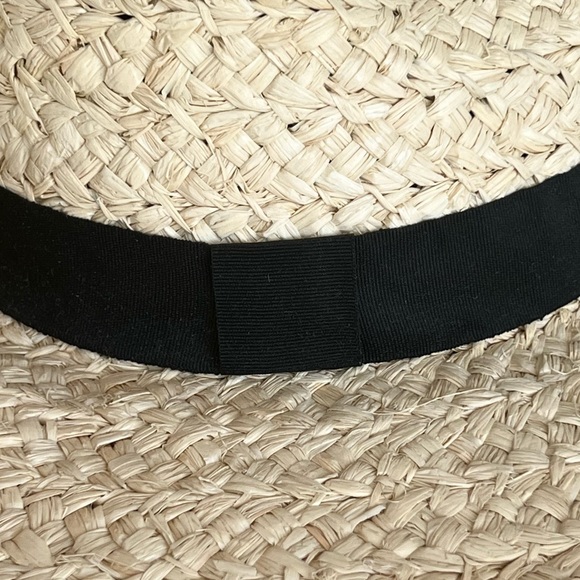 Wide Brim Woven Straw Beach Hat - Picture 9 of 9